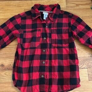Carters Buffalo plaid button down